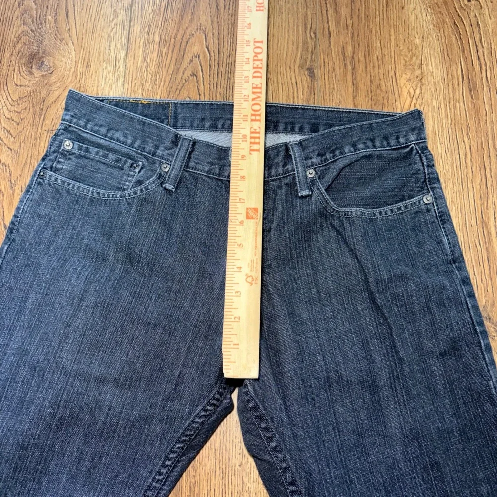 Y2K Levis 514 Straight Fit Mens Jeans 33x32 Dark Wash Denim batwing Cotton 2001